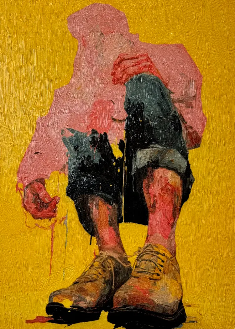 Detail of an oil print by Doc T