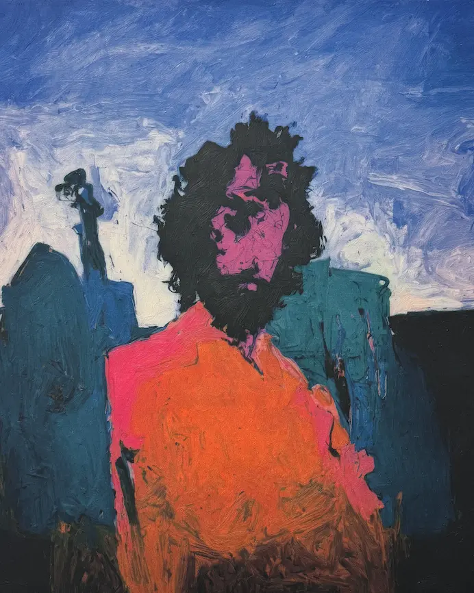Detail of an oil print by Semenovich